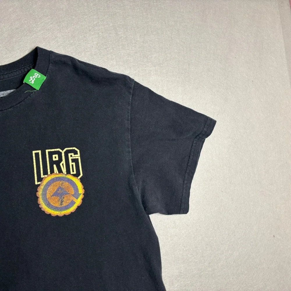 LRG Earth Lessons Graphic T-Shirt Men's Medium Black 100% Cotton - Picture 10 of 16